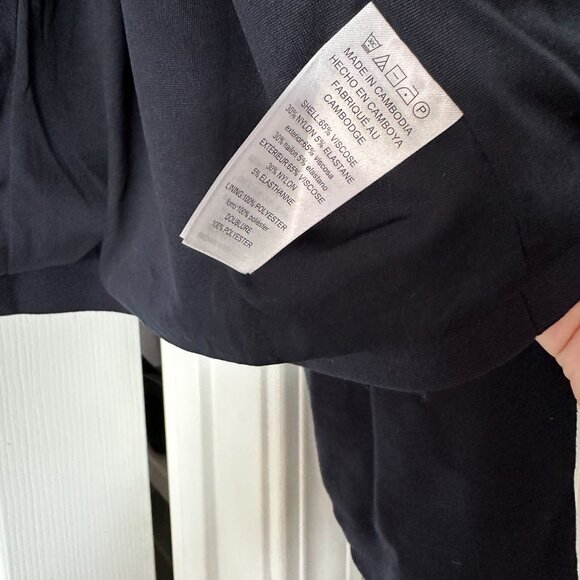 Navy Blue Blazer with Gold Chain Accents - Picture 4 of 7